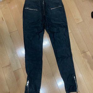 UNIF 2014 collection Size 26 Leather ripped jean